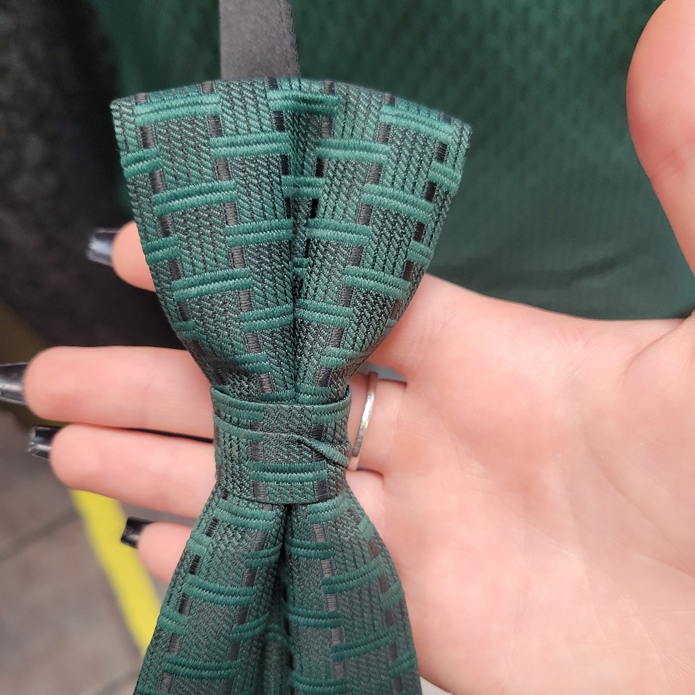 Green Unique Pattern Bundle Backless Vests And Ti… - image 4